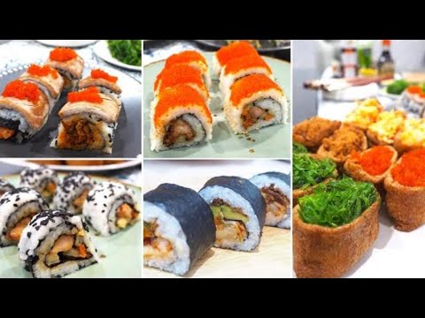 Video: Masakan Jepang: Jenis Sushi Dan Roti Gulung
