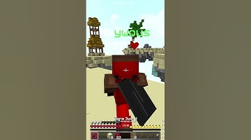 good block placements = EASY W #minecraft #fireballfight #minemen