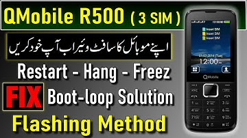 How To Flash QMobile R500 | QMobile R500 3 Sim CPU Type MT6260DA |  Q mobile R500 Flashing With CM2