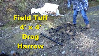 Field Tuff 4'x4' Heavy Duty Drag Harrow