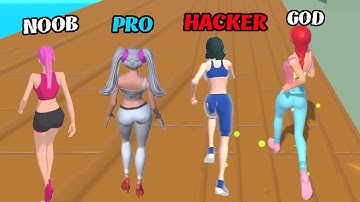 NOOB vs PRO vs HACKER vs GOD - Juice Run , Build A Queen ...
