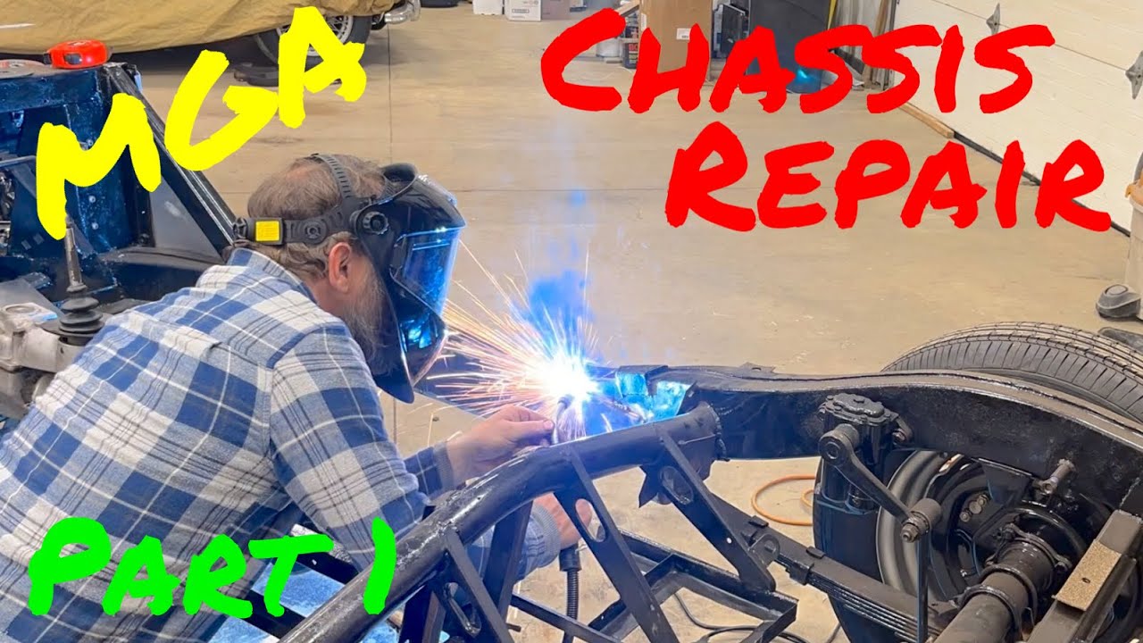 MGA 1600 MK II chassis rust repair begins