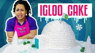 How To Make An IGLOO Out Of Chocolate CAKE & Mini MARSHMALLOWS | Yolanda Gampp | How To Cake It