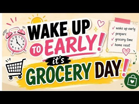 Maagang Gising, Grocery Day! Simple Life of an OFW