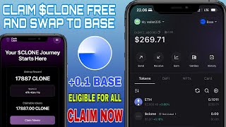 Claim Free CLONE Airdrop ~ 0.1 BASE on Wallet