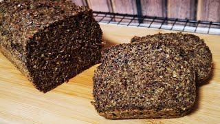 No flour, No sugar Low-carb flax bread. The Best Recipe