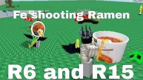Roblox Fe Script Showcase | Fe shooting Ramen [R6/R15] | Fluxus and Hydrogen