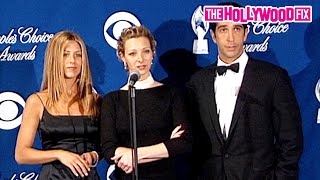 Jennifer Aniston, David Schwimmer & Lisa Kudrow From 'Friends' Speak With Press At The People Choice