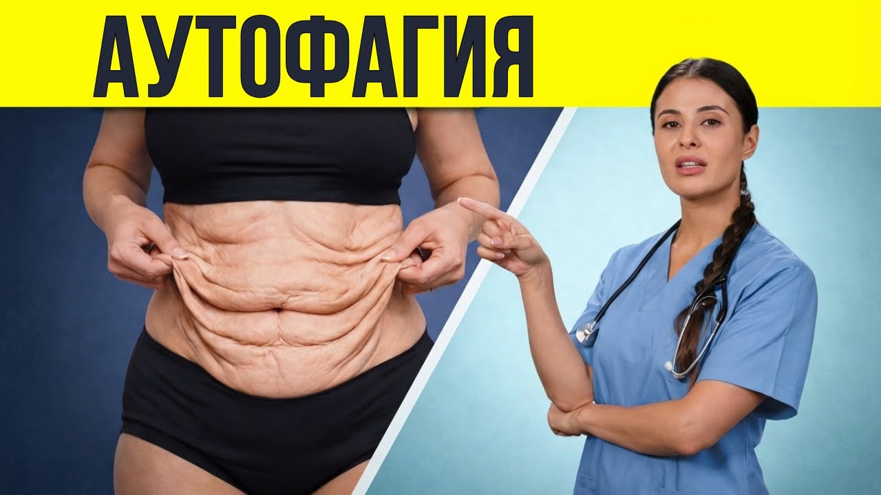 🧬 Минус 45 кг: С АУТОФАГИЕЙ и БЕЗ | КОЖА НЕ ОБВИСНЕТ, если знать это