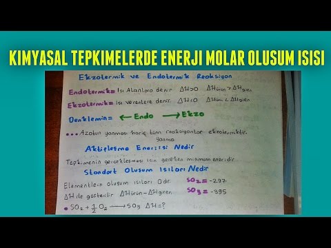 KİMYASAL REAKSİYONLARDA ENERJİ 2.BÖLÜM MOLAR OLUŞUM ISISI KİMYA LYS