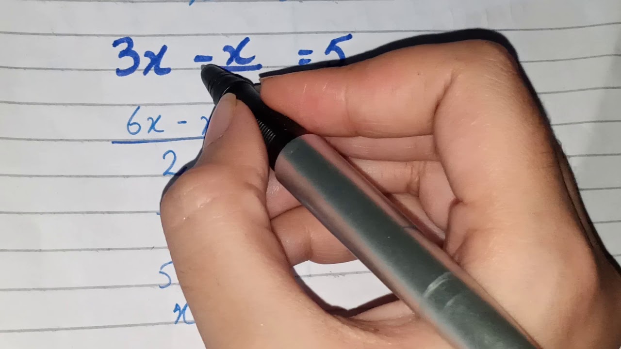 3x x 2 5 Solve Equation YouTube