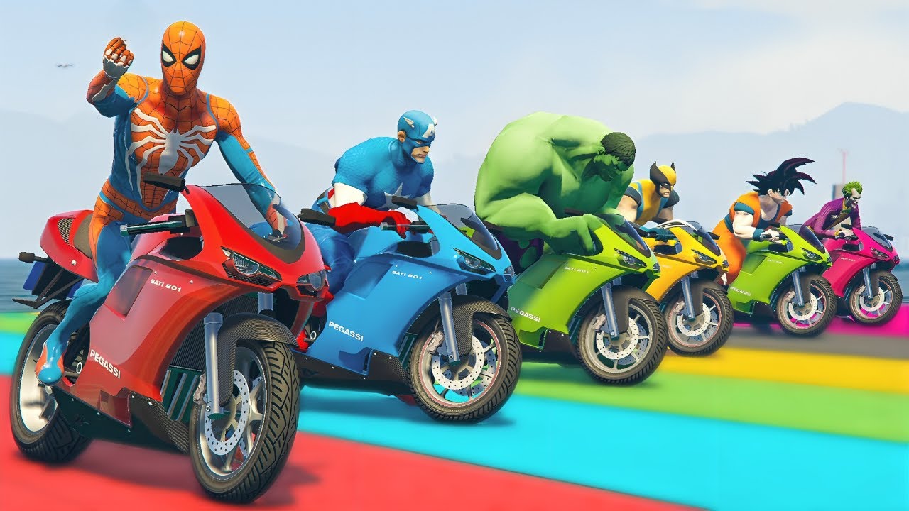 الرجل العنكبوت انقاذ باتمان Spider-Man Rescue batman vs iron man vs venom funny Game GTA 5 superhero