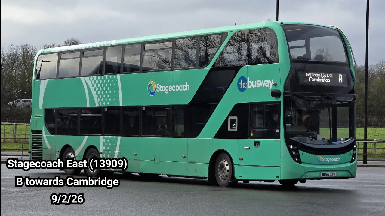 Stagecoach East: ADL Enviro 400 XLB Volvo B8L D8K 7.7L/ZF BU69 XYK (13909)