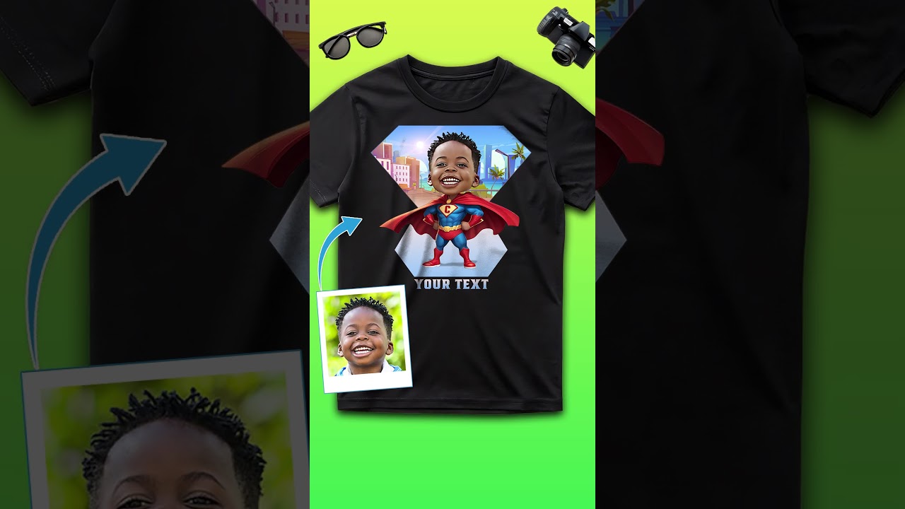 #CustomSuperheroTshirt