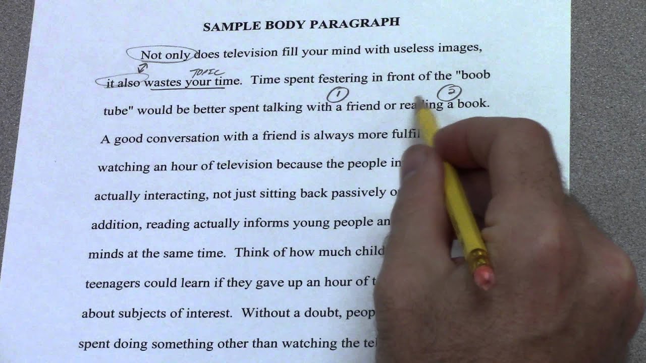 words to use in an essay body paragraph