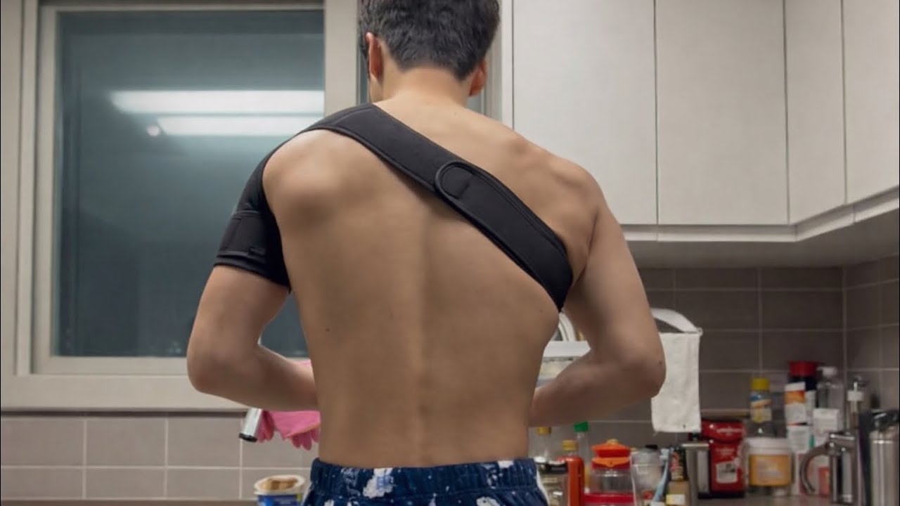 어깨 탈구된 용접사 일상