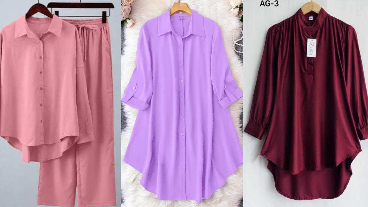 New Fashionable And Stylish Ladies Long Shirt Design / Ladies Shirt