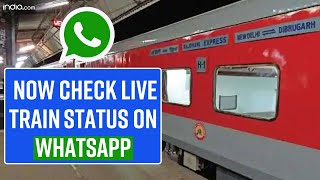 How To Check Train Live Status On WhatsApp? Step By Step Guide - Watch Video screenshot 1