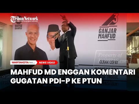 Mahfud MD Enggan Komentari Gugatan PDI-P ke PTUN