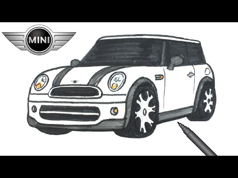 Easy Drawing Mini Cooper I Kolay Mini Cooper Çizimi I Araba Nasıl Çizilir?