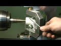 Large Ball Cutter attachment cuts plastic on the lathe machine