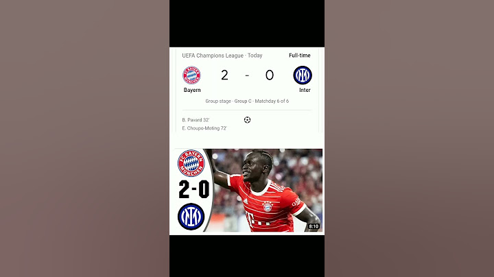 Bayern vs Inter 2-0