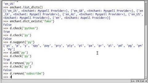 Python [pyenchant] 02 Check & Suggest Words