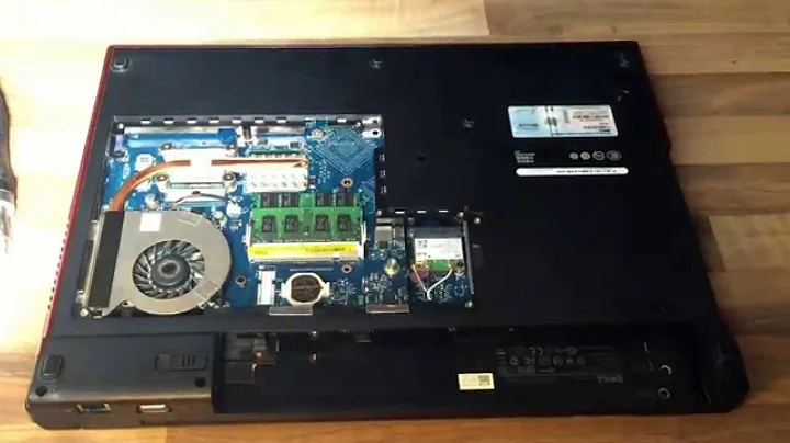 Dell Vostro 1720 disassembly disassemble clean fan CPU replace Lüfter reinigen auseinander nehmen