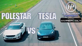 Tesla Model 3 VS Polestar 2: Shootout | Fifth Gear Recharged