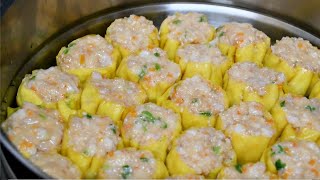 CHICKEN SIU MAI RECIPE | HOW TO MAKE CHICKEN AND SHRIMP SIU MAI RECIPE | CHICKEN SIOMAI