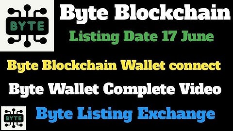 Byte wallet connect full video ! Create byte wallet ! How to create byte wallet ! Byte wallet