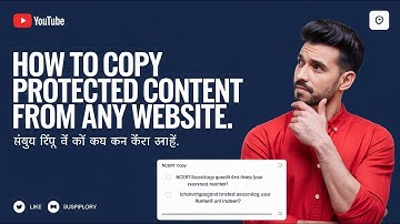 How to copy text From web that can not we copied