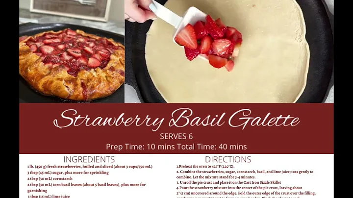 Strawberr Basil Galette
