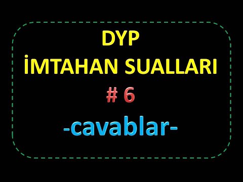 Video: Yaşayış Qaydası: Cavab Variantları