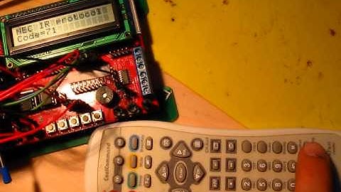 IR remote control receiver with ATmega32