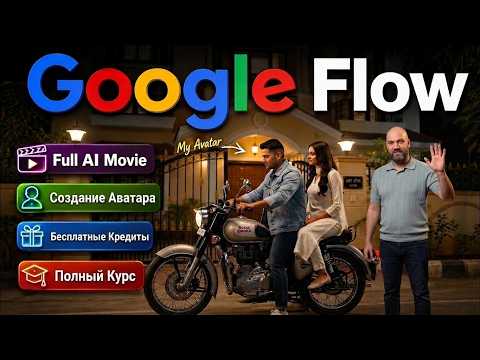 🚀 Google Flow: полный курс 2026 | ИИ-аватар 👤 Бесплатные кредиты 💰 Хит Индии на 85 000 просмотров