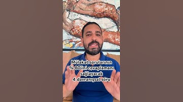 Mülakat sorularının %80’ini cevaplamanı sağlayacak 4 soru