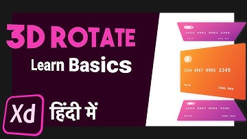 3D transform in adobe xd tutorial in hindi BASICS |  UIUX adobe xd #37