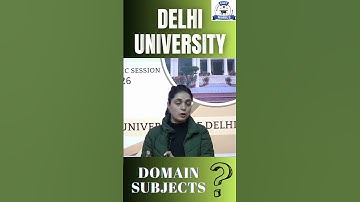 Delhi University | Domain Subjects for different courses | CUET 2026 | #delhiuniversity #onlinebatch