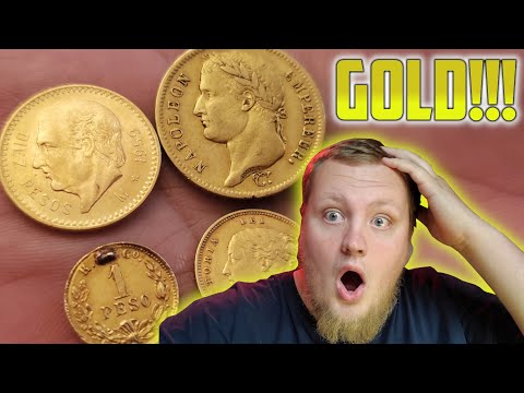 4 GOLD COINS FOUND FOR ONLY $10!!!!! *FIND OF A LIFETIME!*