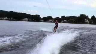 Eric wakeboarding