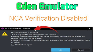 How to fix NCA Verification Disabled in Eden Emulator