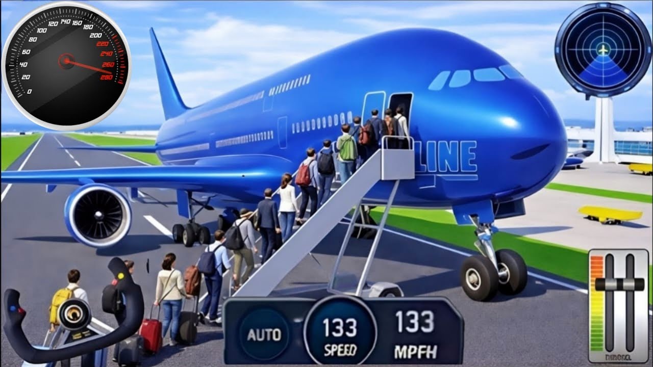 ✈️ Real Flight Airplane City Pilot Simulator - Plane Boeing Emergency Landing - Android Gameplay