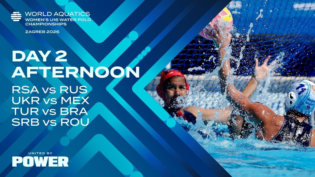 Afternoon Session | Day 2 | League | World Aquatics Women's U16 Water Polo Championships 2026