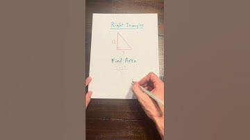 Area of Right Triangle #area #areaoftriangle