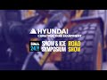 Hyundai hl955a wheel loader with metalpless snow plow at the 2021 sima snow  ice management show