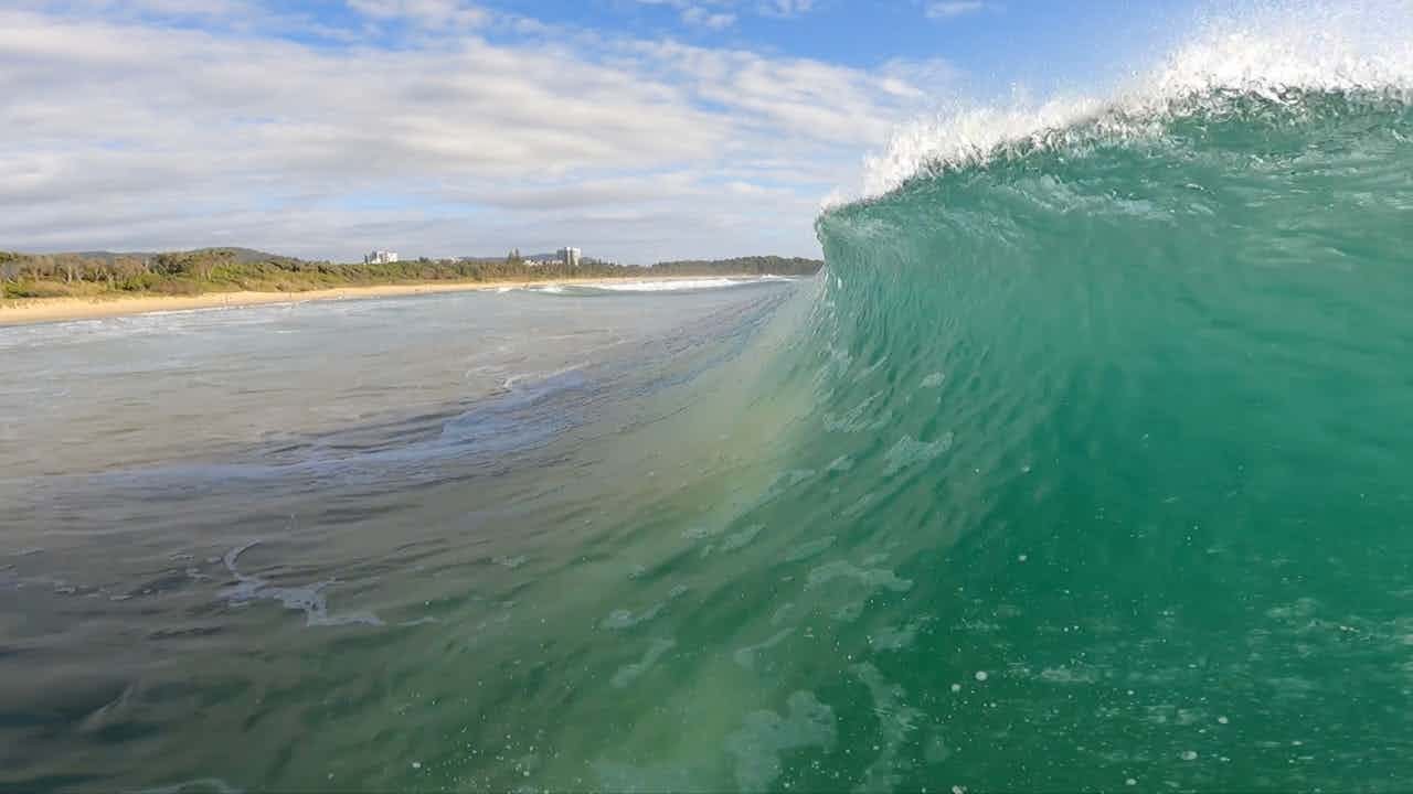 Surfing Glassy Waves In Coffs Harbour