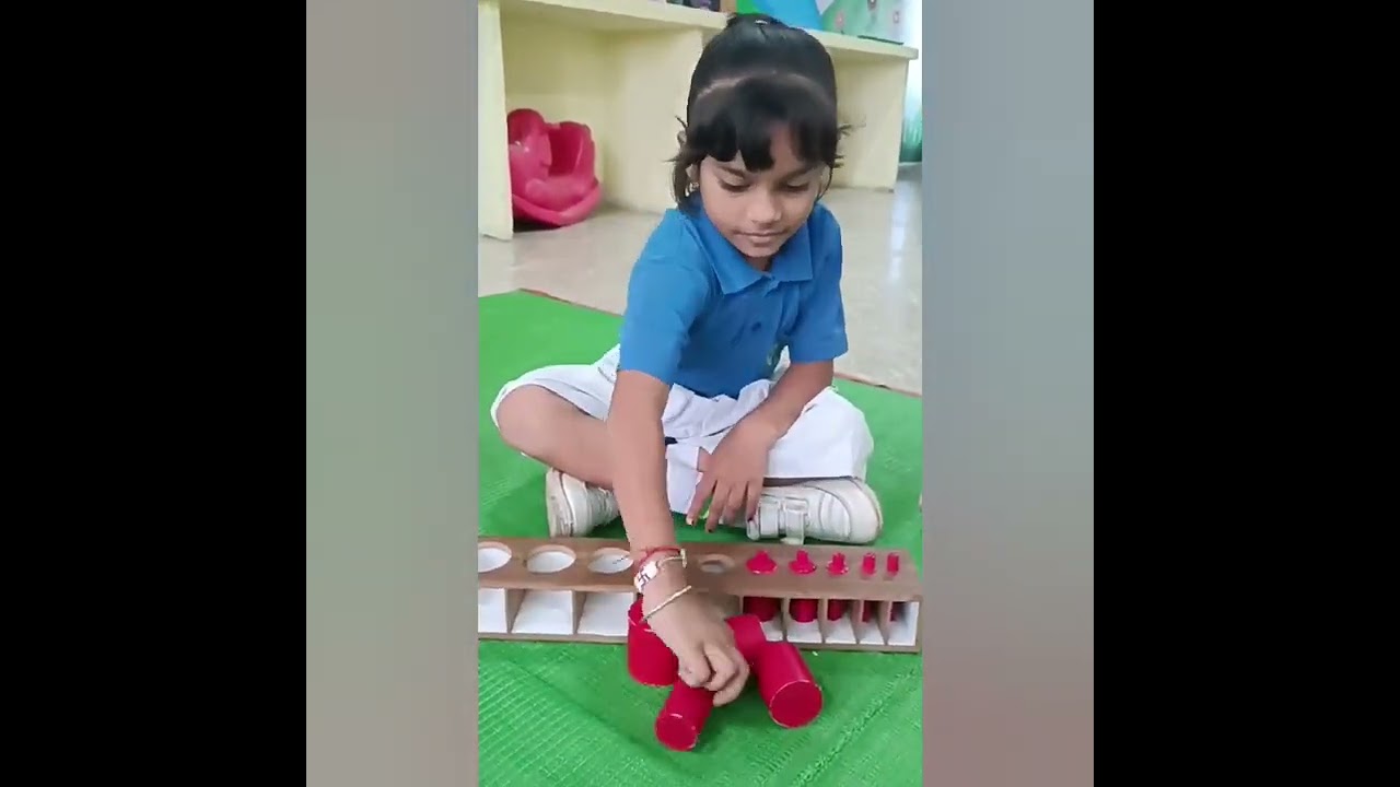 Montessori Lab-Cylinder Box Activity-Senior KG-DWPS Bhatapara-Balodabazar