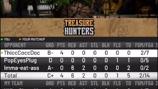 WE PLAYED THE WORST TEAM IN NBA 2K20 ON TREASURE HUNTERS