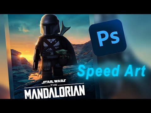 LEGO The Mandalorian Season 2 Poster - Star Wars Photoshop Speed Art!
